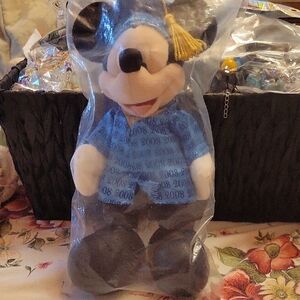 Disney Mickey Mouse Blue and Black Plush Toy